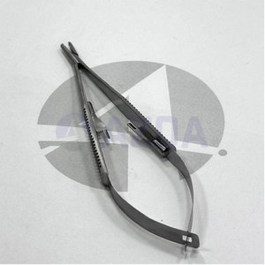 Pinzas de Piercing Castroviejo de Acero Inoxidable Duraderas para Labret Studs con Agarre de Bloqueo, Tamaños 1.2mm/1.6mm, Longitud de 5.5 Pulgadas - Product Image 4