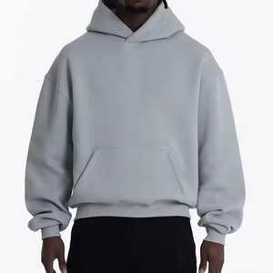 Sudadera con Capucha Extra Grande de Alta Calidad, 100% Algodón, Estilo Lavado, Unisex, Personalizable con Logotipo Frontal, para Hombre, Invierno - Product Image 1