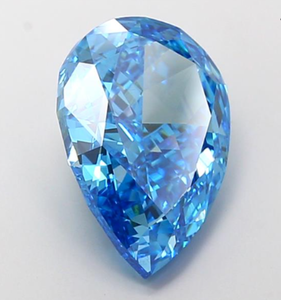 Diamante Cultivado en Laboratorio con Certificación IGI, Corte Pera de 7.06 CT, Color Azul Intenso Fantasía, Claridad VS1, CVD LG 728573789, ROYAL GEMS para Joyería - Product Image 2