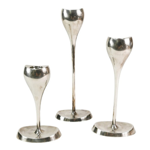 Support à bougies décoratif moderne pour salon, salle à manger, style cosmopolite, en aluminium, géométrique, porte-bougie en forme de pilier - Product Image 4