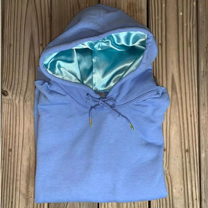 Sudadera de Lujo Personalizada 100% Algodón con Forro de Satén, Capucha de Seda, Estampado Serigrafiado, Diseño Sólido de Invierno - Product Image 6