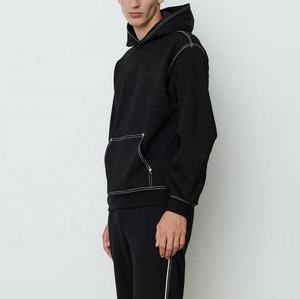 Sudadera con Capucha Personalizada OEM para Hombre, Corte Regular, Blanca, 100% Algodón, Ecológica, Transpirable, Estilo Urbano - Product Image 3
