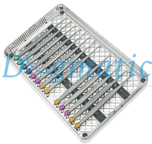 Kit de 13 élévateurs dentaires manuels réutilisables avec pierre à aiguiser et plateau de lavage - Product Image 3