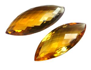 Citrine naturelle multicolore et façonnée à facettes en forme de marquise ronde Pierres précieuses en vrac de haute qualité 100% Pierres précieuses de naissance véritables - Product Image 3