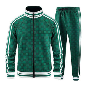 Conjunto Deportivo para Hombre, de Alta Calidad, Transpirable, Ligero, Verde Sólido, con Cremallera Completa, Nuevo Estilo Casual para Invierno, Venta al Por Mayor - Product Image 1