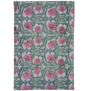 Paño de Cocina de Algodón Floral Más Vendido, 50x70 cm, Rectangular, Multiusos, con Patrón Rosa y Verde, Estilo Clásico - Product Image 6