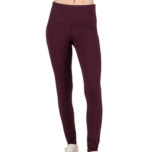 Leggings de yoga à taille élastique, vêtements de fitness, leggings de sport personnalisés, leggings unis pour femme, leggings slim fit pour femme - Product Image 1