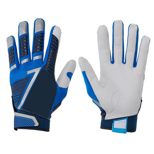 Gants d'entraînement en microfibre bleue, rembourrés, fermeture auto-agrippante, unisexes, pour adultes, vente en gros - Product Image 1