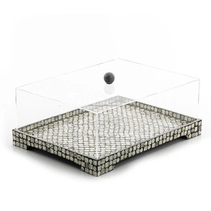 Handmade Luxury Bone Inlay Cake Stand Round Acrylic Wood With Mop Work Custom Metal Organizer Home Use Wedding <b>Display</b> <b>Table</b> Top - Product Image 1