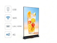 Panneau publicitaire LED pliable intelligent HD 640x1920mm