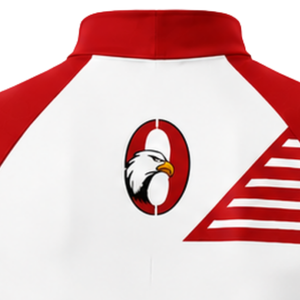 Ensemble maillot et short de cyclisme rouge et blanc, manches courtes, fermeture éclair intégrale, séchage rapide, rembourré, uniforme de course cycliste, entraînement d'équipe, performance - Product Image 4