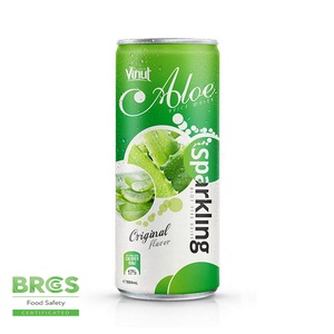 Boisson à l'aloe vera pétillante 320 ml, OEM ODM, marque privée, fabricant de boissons en gros - Product Image 1