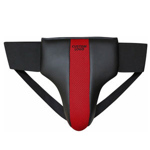 Premium Durable Boxing <b>Groin</b> <b>Guard</b> PU Leather Adjustable Waist Strap for MMA Martial Arts Training Men Youth Customizable - Product Image 1