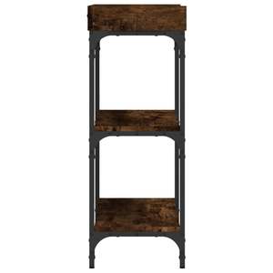 Table console en métal de taille moyenne avec finition en chêne fumé, en bois d'ingénierie - Product Image 5