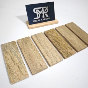 Manches de couteau en bois de manguier sculpté par un designer, plaquettes en bois dur de qualité supérieure, personnalisées pour la fabrication de couteaux DIY - Product Image 6