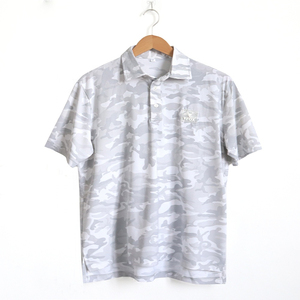 Camiseta Personalizable para Actividades al Aire Libre, Transpirable, de Secado Rápido, Color Gris Claro, Camuflaje, Cuello Camisero, Antiarrugas, Manga Corta - Product Image 1