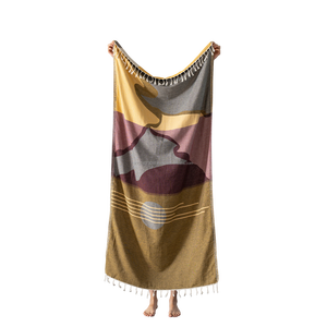 Verano turco Hamam Pestemal Toallas de playa al por mayor-100X180CM 100% algodón Peshtemal toalla 40x70in paisaje - Product Image 1