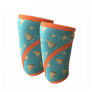 Genouillères de musculation Power pour l'entraînement aux squats, avec design personnalisé, genouillères de compression pour le soutien du genou - Product Image 2