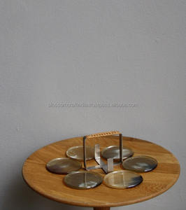 Juego de Posavasos de Cuerno Orgánico Elaborado a Mano, Calidad Deluxe para Hoteles, Restaurantes, Bares, Cafeterías, Hogares, Decoración de Mesa, Protección - Product Image 4