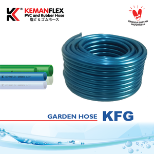Tuyau d'arrosage de jardin flexible en PVC vert et bleu, diamètre 1 pouce, pour utilisation extérieure - Product Image 3