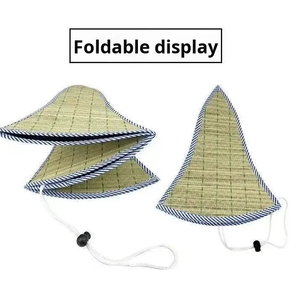 Custom Handmade Natural Grass <b>Floppy</b> Cowboy <b>Hat</b>-Unisex Adult Summer <b>Hat</b> with Ribbon & Rope Accessories OEM/ODM Private Label - Product Image 2