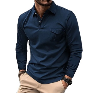 Camisa Casual de Manga Larga para Hombre, Nueva Colección de Invierno, Estilo Oficina, Cuello Clásico, Seda de Hielo, Secado Rápido y Transpirable - Product Image 1