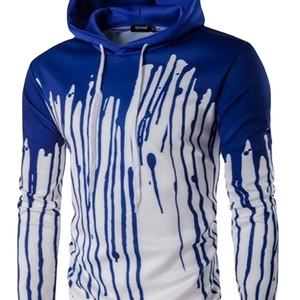 เสื้อฮู้ดผ้าฝ้ายอินทรีย์โอเวอร์ไซส์สำหรับผู้ชายพิมพ์ลายแนวสตรีท - Product Image 1