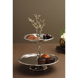 Plateau à chocolat en métal avec motif d'oiseau, élégant et décoratif, pour servir des friandises, idéal pour la décoration de la table à la maison - Product Image 2