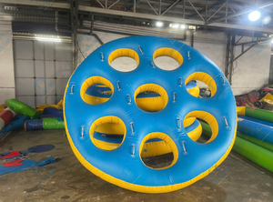 Disco Volador Inflable de PVC, Disco Gigante para Atrapar de 2.5m de Diámetro, Juego de Team Building al Aire Libre, Equipo de Entrenamiento para Lanzamiento en Eventos Comerciales - Product Image 5