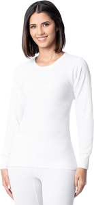 Chemise thermique à manches longues pour femme, chemise gaufrée confortable avec une rétention de chaleur fiable, chemises thermiques à manches longues, sous-vêtements longs - Product Image 5