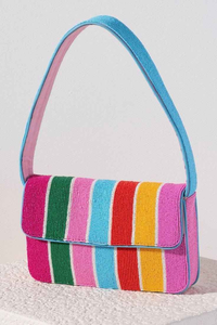 Sac à main en coton brodé fait main avec motif de légumes de jardin (tomate, betterave) perlé, design personnalisé, décoration intérieure - Product Image 5
