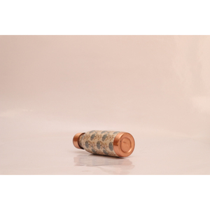 Premium Pure Copper Water Bottle with Designer Floral Print Leak-Proof Ayurvedic Health Bottle for Yoga Gym and Office - Product Image 6