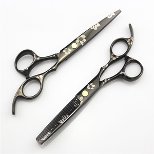 6.0 Inch <b>Barber</b> Scissors Kit Hair Cutting Scissor Thinning Shear <b>Set</b> for Hairdressing Salons - Product Image 4