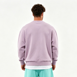 100% Polyester Custom OEM <b>Pullover</b> <b>Jumper</b> 1/4 Quarter Half Zip Crew Neck 350g Sweatshirt for Men 3D Embroidery Stylish Basics - Product Image 3
