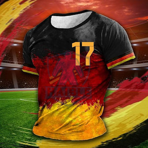 เสื้อยืดกีฬาผู้ชายทรงสปอร์ต ผลิตจากโรงงานโดยตรง วัสดุดีที่สุด สีและโลโก้สั่งทำได้ ระบายอากาศได้ดี ผลิตจากโพลีเอสเตอร์ 100% คุณภาพสูง แขนสั้น - Product Image 3