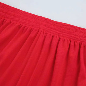 Ensemble de maillot de basket-ball personnalisé sublimé rouge et blanc, débardeur sans manches, short, col en V, polyester respirant, unisexe, adulte - Product Image 6
