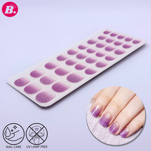 Vente en gros BEST SEOUL BEAUTY Autocollants de gel pour ongles à la kératine coréenne écologiques, sans lampe UV, sans toxines, style French Manucure - Product Image 6