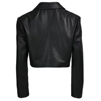 Veste courte en cuir véritable pour femmes, col en V, sans manches, vêtements d'extérieur, couleur personnalisée, printemps automne