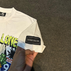 Camiseta de Hombre Estilo Urbano 2026, Impresión Digital, Manga Corta, Cuello Redondo, Corte Holgado, Blanca, Algodón Jersey, Ecológica - Product Image 4