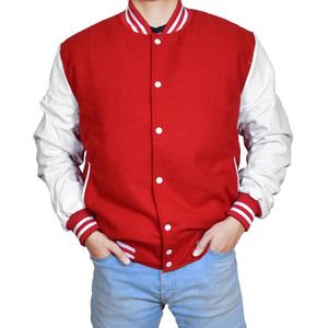 Streetwear 2025 New Arrival Letterman Jackets Wholesale Price College Baseball Player Leather Sleeves Varsity Jacket For <b>Men</b> - Product Image 1