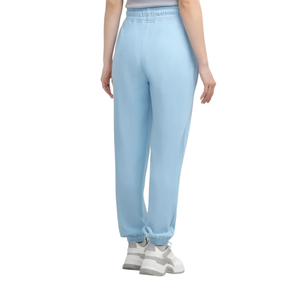 Pantalon de survêtement décontracté pour femme, bleu ciel, coupe droite, taille haute, ajusté, respirant, en mélange de coton, confortable pour le quotidien - Product Image 3