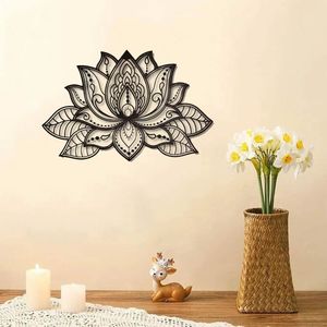CIFbuyHello Young Decorazione da Parete in Metallo Mandala Loto Spirituale Boho per Soggiorno e Camera da Letto, Ideale per Viaggi - Product Image 4