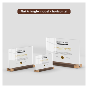 Custom A4 A5 A6 Illuminated Acrylic Display <strong>Sign</strong> T-Shape Acrylic With Wooden Base Illuminated <strong>Sign</strong> for Shop Business - Product Image 6