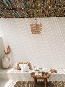 Lámpara de Mimbre Hecha a Mano de Diseño Contemporáneo, Lámpara de Bambú y Ratán para Decoración de Hoteles y Villas - Product Image 6