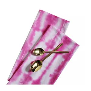 Vente chaude cravate et teinture coton fabricant 100% serviettes en coton Table à manger serviettes en tissu réutilisables pour événements et usage domestique - Product Image 1