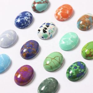 Perles de diopside blanc et noir de qualité supérieure, ovales à dos plat, pierres précieuses naturelles certifiées par un tiers, pour boucles d'oreilles, colliers et bracelets - Product Image 1