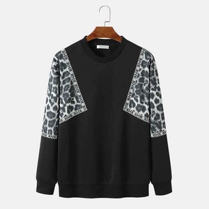 Sweat-shirts en molleton anti-boulochage à col rond pour hommes, coupe classique, broderie personnalisée, prix de gros, automne - Product Image 1