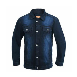 Chaqueta Vaquera de Primera Calidad, Estilo Vintage, Lavada, Gruesa, Informal, Tejidos Vaqueros Vintage, Chaqueta Vaquera Personalizada para Hombre, Chaquetas para Hombre - Product Image 1