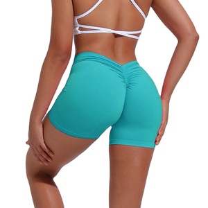 Shorts taille haute personnalisés pour femmes, respirants, écologiques, effet gainant abdominal, 100 % polyester élastique - Product Image 1