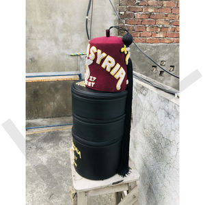 Chapeau Fez Maçonnique Vintage SHRINE Egypt Drum Corp en Feutre avec Strass – Casquette Franc-Maçon HSE - Product Image 4